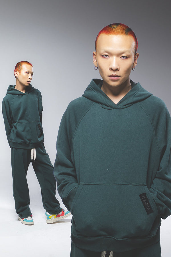 "CR03" Moss Green Hoodie