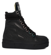 CALIPSO FLAME – Total Black High-Sneaker-CRISTIANZEROTRE