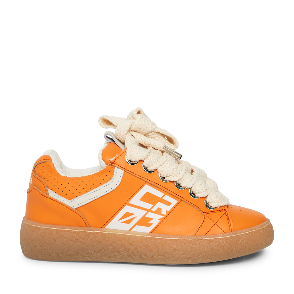 Dude – Orange Leather-Sneaker-CRISTIANZEROTRE