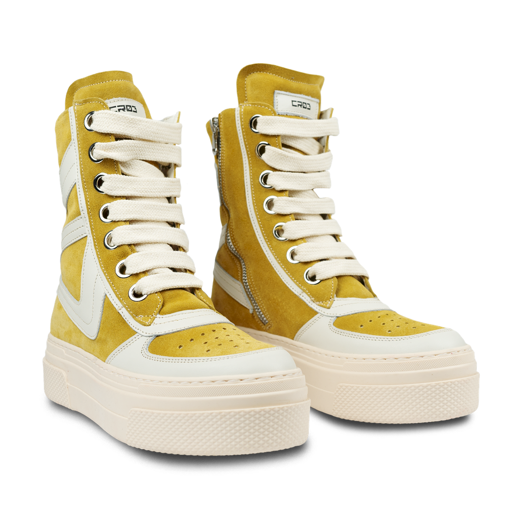 Iside – Mustard Suede-Sneaker-CRISTIANZEROTRE