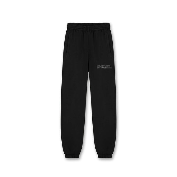 Pantalone esclusivo nero con ricamo